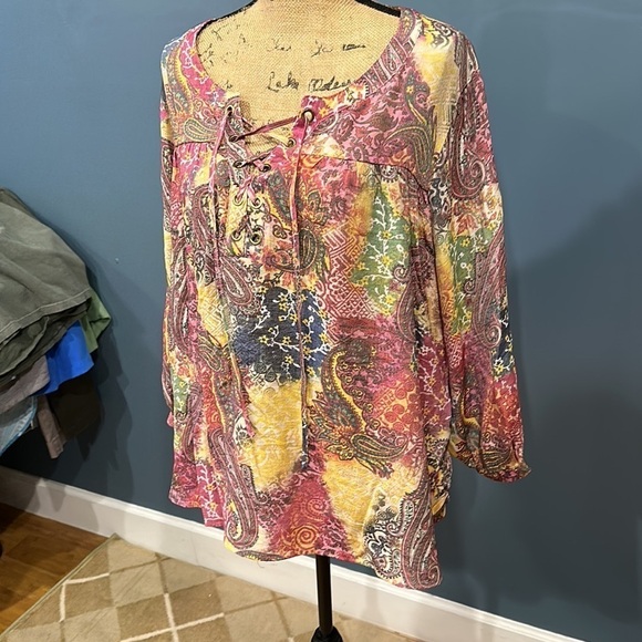 Spense long sleeve blouse size 1X women’s - Picture 3 of 8